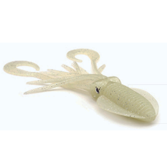 P-Line Twin Tail Squid Natural Glow - 4.5" to 9"