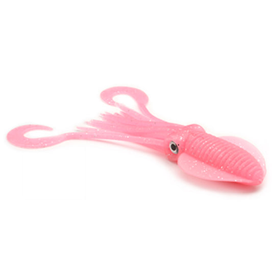 P-Line Twin Tail Squid Pink Glow - 4.5" to 9"