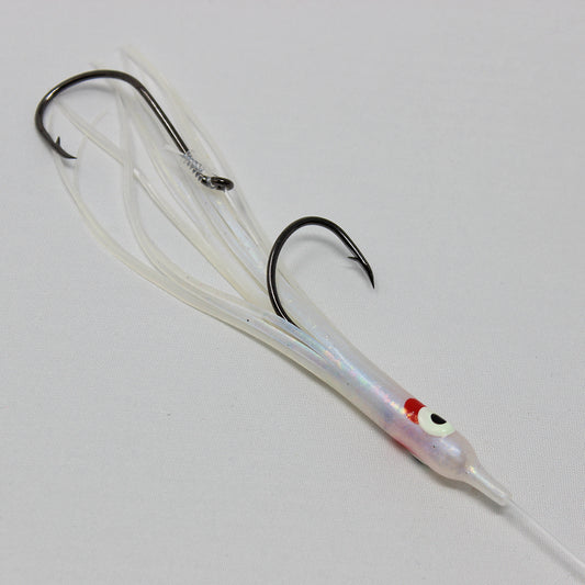 Salmon Trolling Rig Needlefish- Gold Star UV Purple Haze White NAL12R