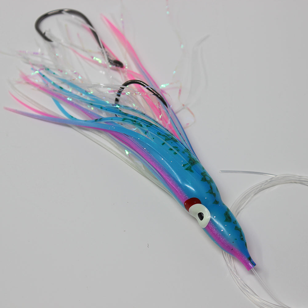 Salmon Trolling Rig - Gold Star Glow Spatterback Blue Pink OG141R