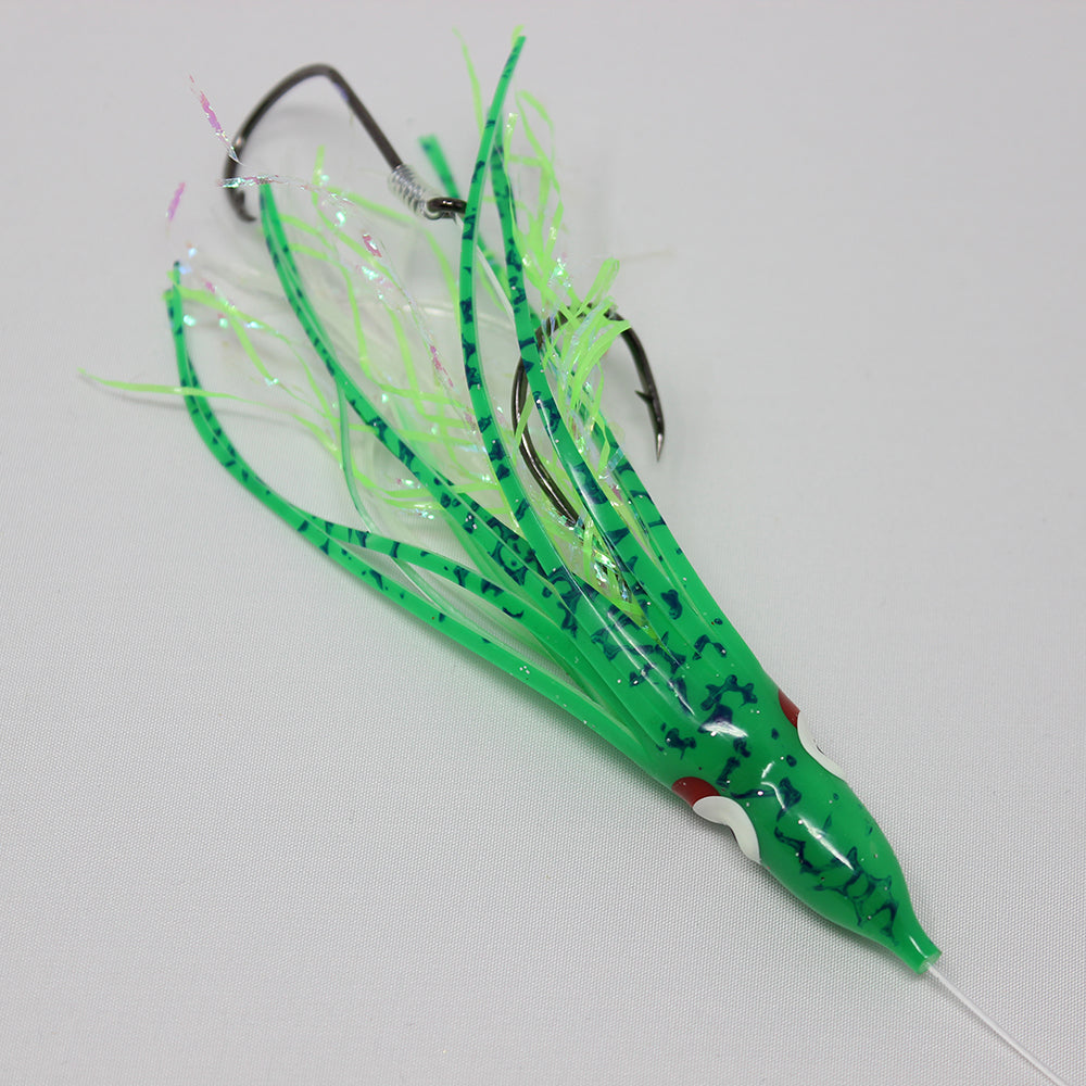 Salmon Trolling Rig - Gold Star Glow Spatterback Green OG142R