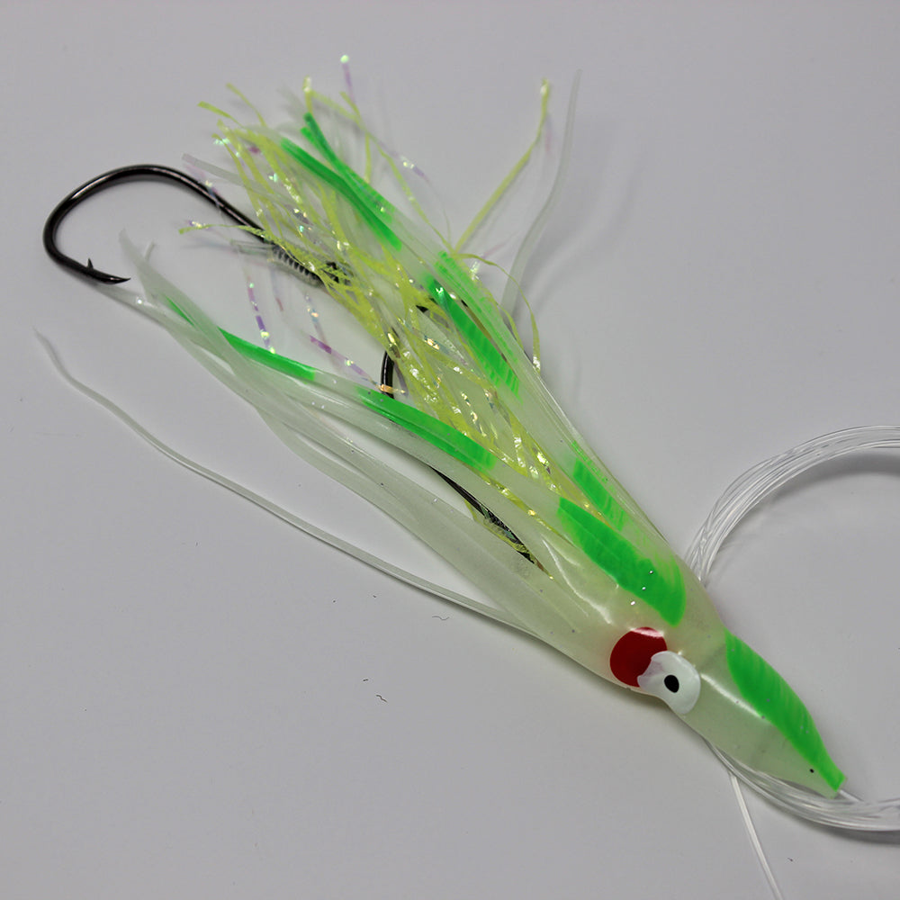 Salmon Trolling Rig - Gold Star Green Dot Glow OG78R