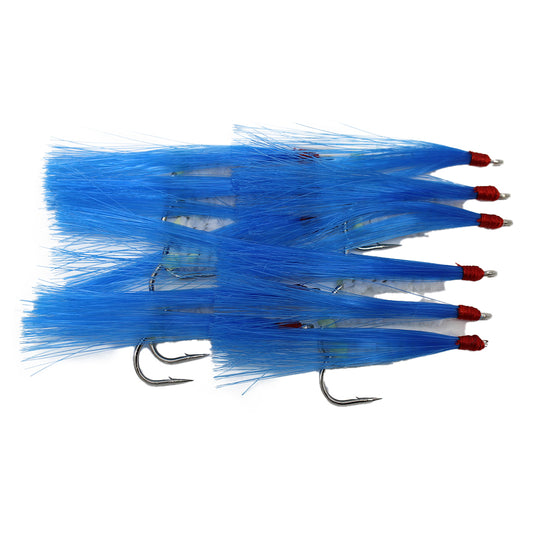 Shrimp Flies 12 Pack - Blue White